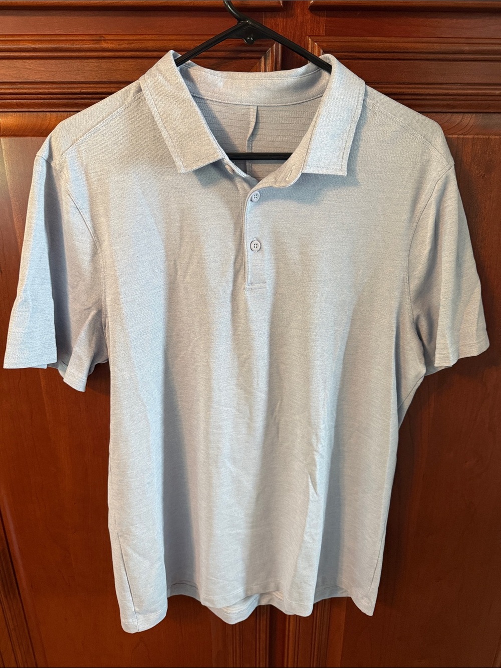 lululemon athletica Pale Blue Short-Sleeve Polo